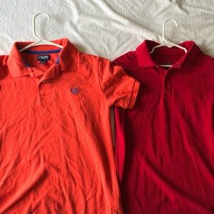 2 Orange/Red Chaps Short Sleeve (Boys)
